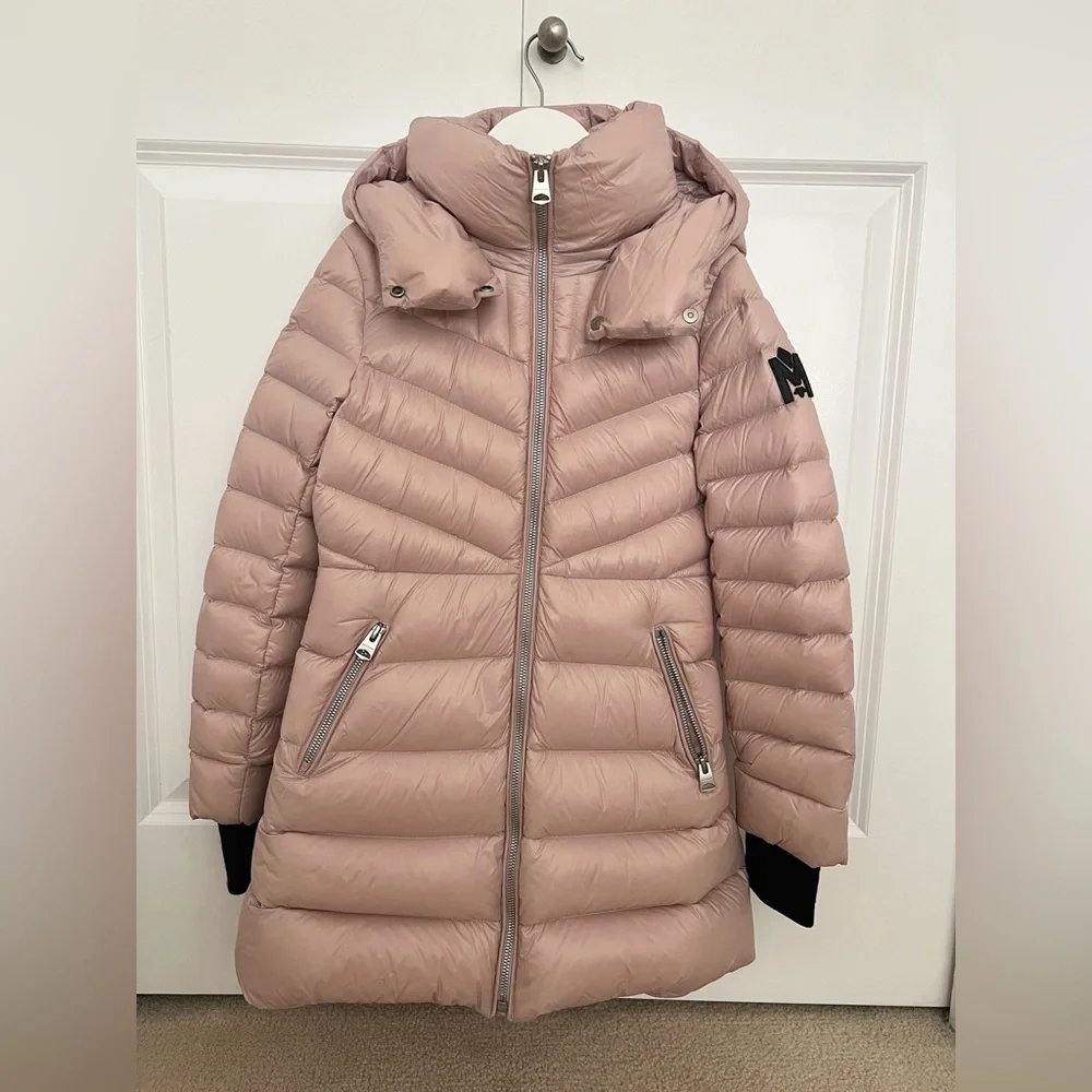 Mackage Light Pink Puffer Coat 10Y - Picture 4 of 6